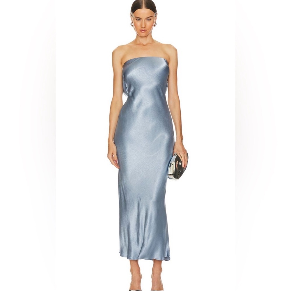 Bec + Bridge Moondance Strapless Maxi Dress in Powder Blue